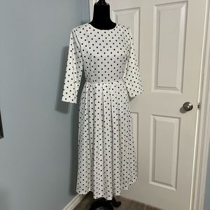 Dainty Jewells Polka Dot Midi Dress